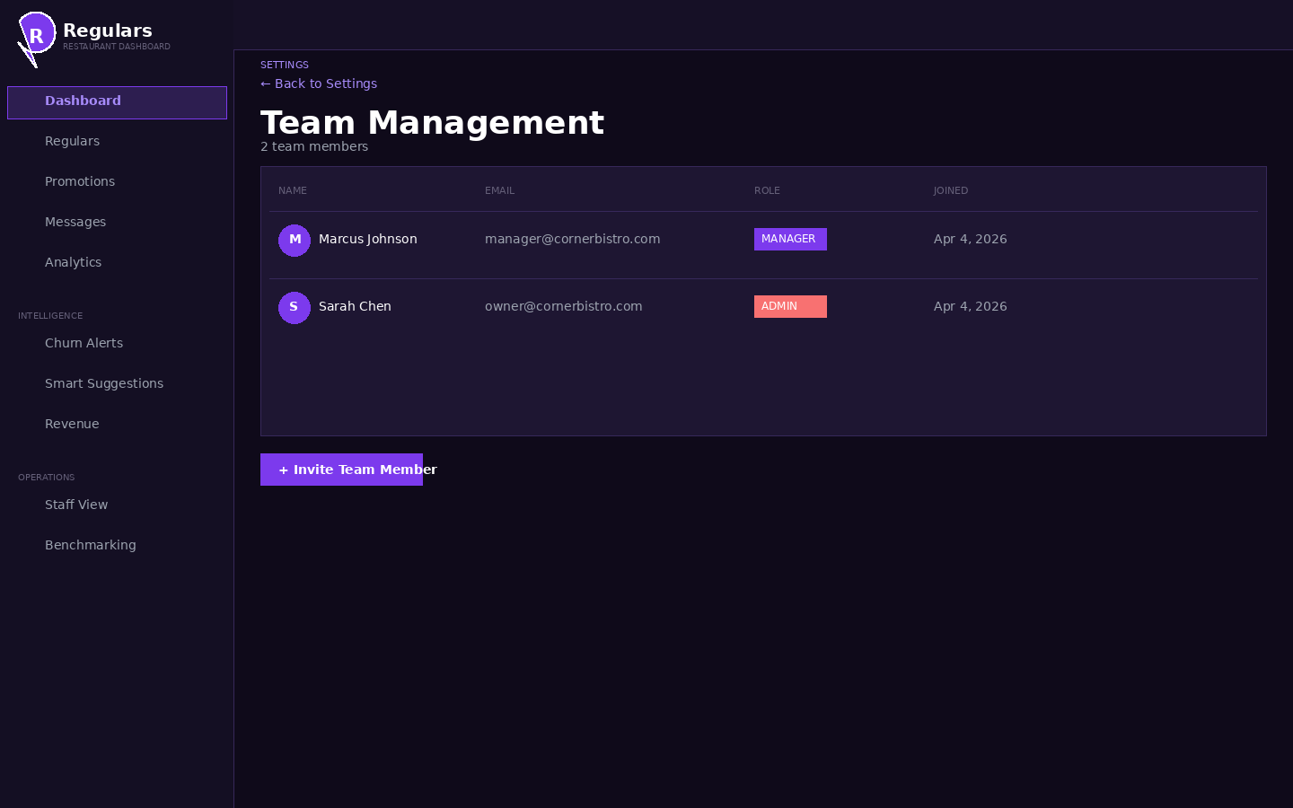 Team Management